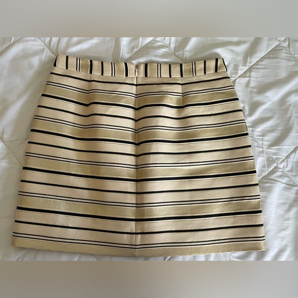 J crew metallic stripe skirt, size 6 - Picture 3 of 5